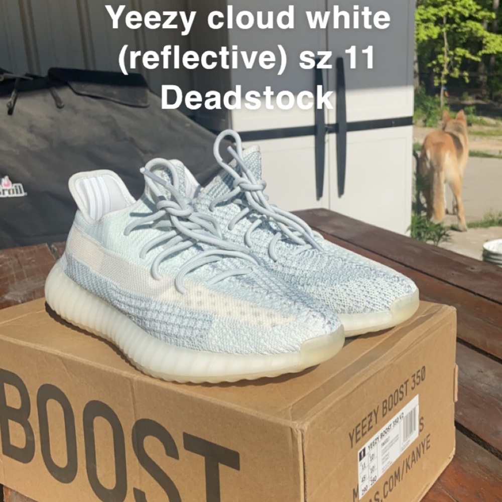 Yeezy cloud white reflective